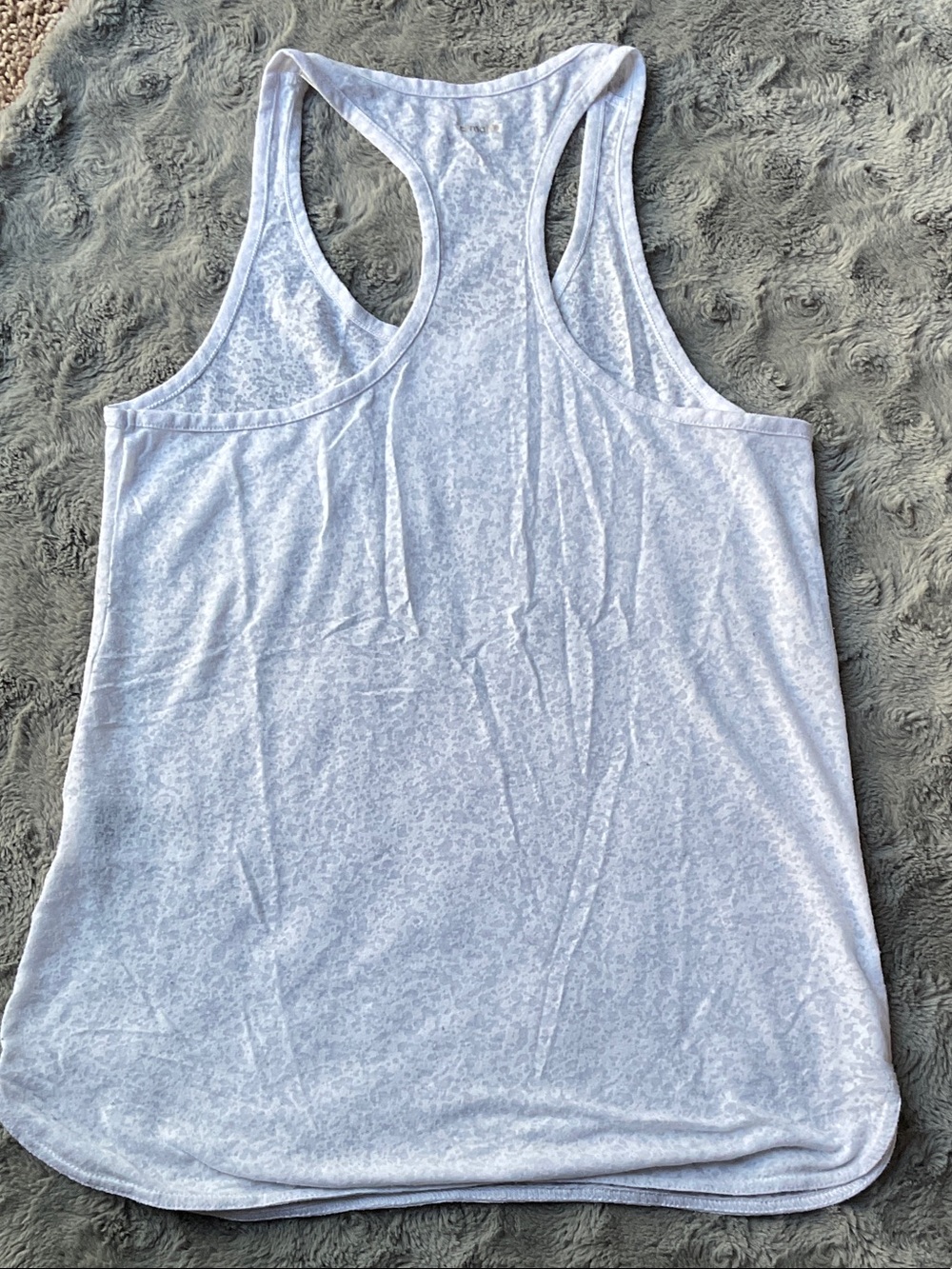 adidas White Racerback Tank Top - Picture 4 of 5